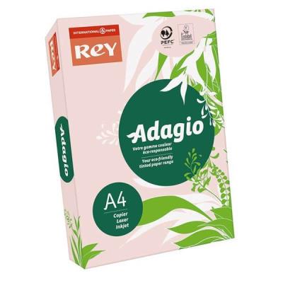 Папір кольоровий, А4, 160 г/м2, 250 аркушів, паст. Pink 89 (світло-рожевий) REY Adagio