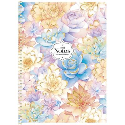 Зошит для записів, спiраль, В5/80арк., у клітинку, білий блок, 90г/м2, ПК , мат. ламінація + тиснення, Genius