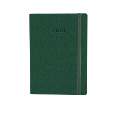 Щоденник датований, NAMIB, зелений, А5, з гумкою без поролона