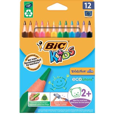 Олівці кольорові "Кідс Єволюшн", 12 шт Олівці кольорові "Кідс Єволюшн", 12 шт