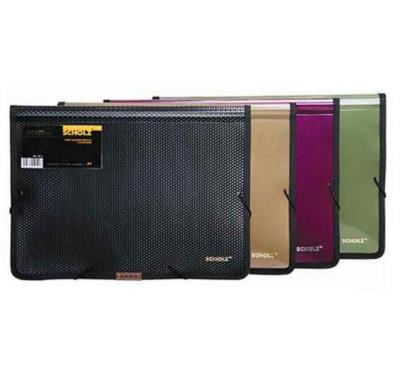 Папка на резинках Scholz,5212, А4, 2 отделения, черная