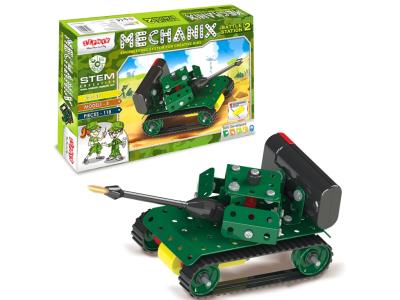 Металевий конструктор з електромотором "MECHANIX" Військові (118 елм./5 моделей) Металевий конструктор з електромотором "MECHANIX" Військові (118 елм./5 моделей)
