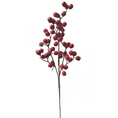Гілка декоративна Yes! Fun "Червоні ягоди" засніжені, 48 см Гілка декоративна Yes! Fun "Червоні ягоди" засніжені, 48 см