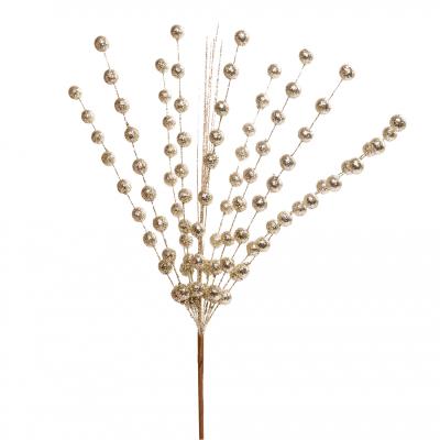 Гілка декоративна Yes! Fun Намистини золоті, 44 см, гліттер Гілка декоративна Yes! Fun Намистини золоті, 44 см, гліттер