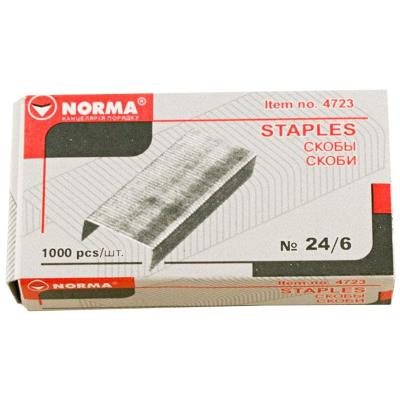 Скобы для степлера Norma, 4723, № 24/6, 1000 штук Скобы для степлера Norma, 4723, № 24/6, 1000 штук