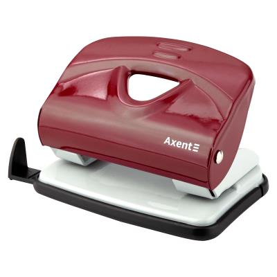 Діркопробивач для паперу Axent Exact-2 3920-06-A, металевий, 20 аркушів, червоний (1/12/96)