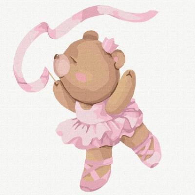 Набір 7+ для розпису по номерах. "Балеринка" 30х30см