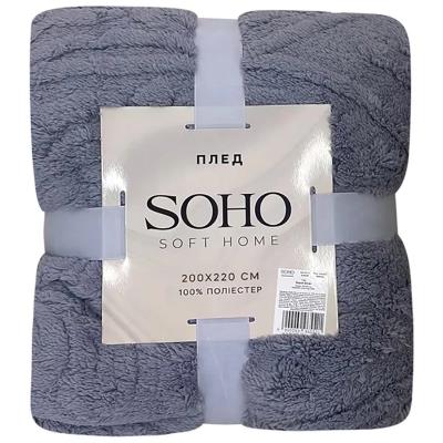Текстиль для дому SOHO Плед 200*220 см Rasch Silver (A120146)