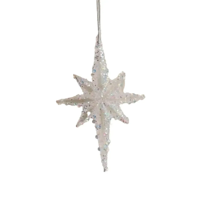 Прикраса новорічна Yes! Fun "Зірка", 13см, акрил, гліттер