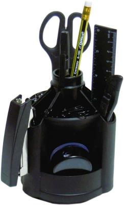 Набір настільний 4Office, 4-415, на 12 предметів, обертається, чорний (1/36) Набір настільний 4Office, 4-415, на 12 предметів, обертається, чорний (1/36)