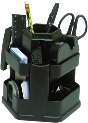 Набір настільний 4-416, 4Office, на 16 предметів, обертається, чорний (1/24) Набір настільний 4-416, 4Office, на 16 предметів, обертається, чорний (1/24)