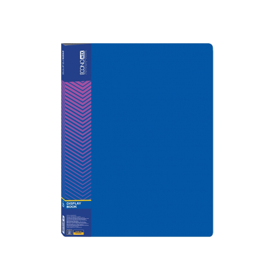 Папка пластикова з 20 файлами ECONOMIX, синя, E30602-02 (1/6/24)