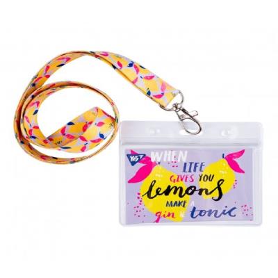 Бейдж YES на стрічці "Hotch Potch Lemonade", принт Бейдж YES на стрічці "Hotch Potch Lemonade", принт