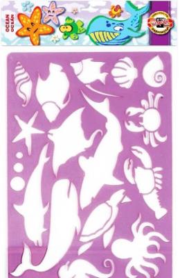 Трафарет пластиковий, 31х20, "Океан" (1/) Трафарет пластиковий, 31х20, "Океан" (1/)