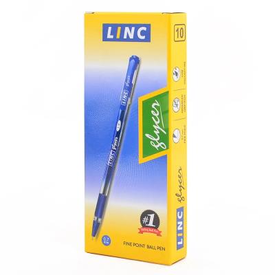 Ручка кульк/ масл "Glycer" синя 0,7 мм "LINC" ( 10 шт/уп)
