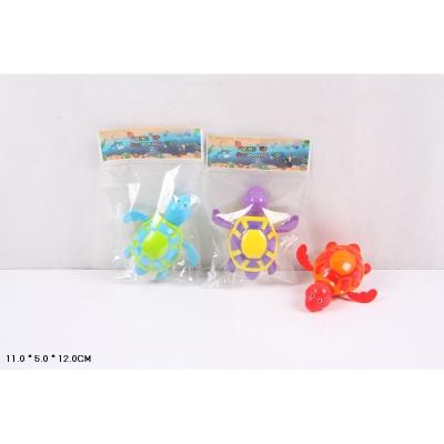 Водоплавні іграшки арт. 555 (720 шт/4) черепаха заводна,3 кольори мікс, пакет 11*5*12см