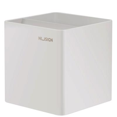Пiдставка д/руч Deli NS011 бiла 2 вiдд пластик 84*84*86mm квадратна Nusign