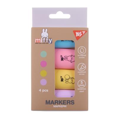 Маркер текстовий Yes "Miffy" в наборі, 4 шт.