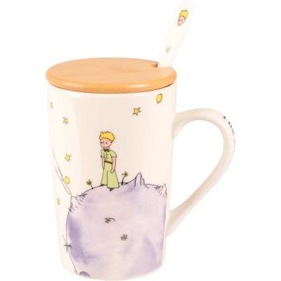 Чашка LED LITTLE PRINCE /360 мл/ з бамбук.кришк.та ложк.в кор.уп. (B060500)