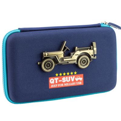 Пенал Cool4School с металлической аппликацией, 1 отделение на молнии, QT-5795-Royal Blue Пенал Cool4School с металлической аппликацией, 1 отделение на молнии, QT-5795-Royal Blue