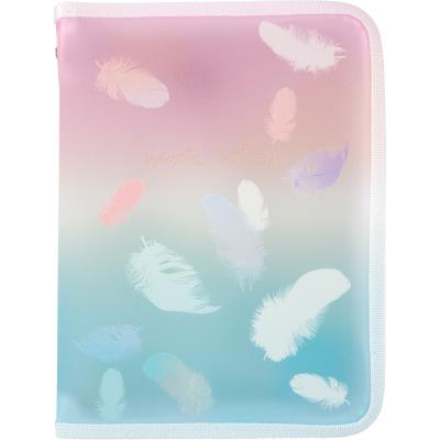 Папка объемная на молнии А5+, Colourful Feather 01, 1808-91-A (1/12/144) Папка объемная на молнии А5+, Colourful Feather 01, 1808-91-A (1/12/144)