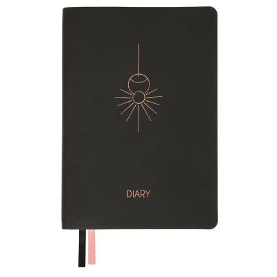 Щоденник А5 Leo Planner недатований "Hypnotic", м'який, чорний, 320 сторінок
