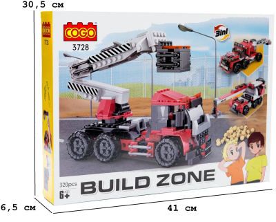 *Конструктор "Будівництво" (320 елм.) 3в1 Підйомник / COGO