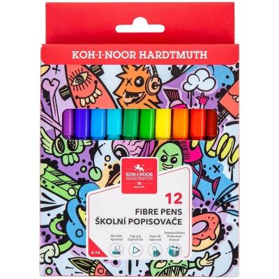 Фломастери Teenage, набір 12 кол, картон Фломастери Teenage, набір 12 кол, картон