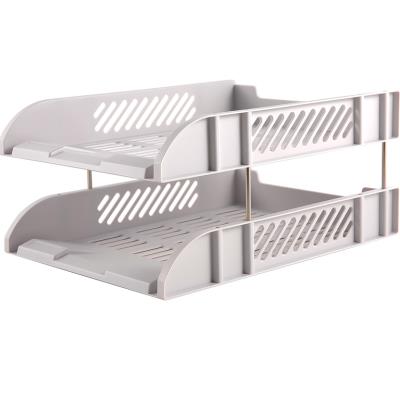 Лоток горизонта Deli 9216 сiрий 2 вiдд Лоток горизонта Deli 9216 сiрий 2 вiдд