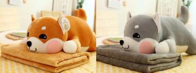 М'яка іграшка арт. L1125 (30шт) іграшка з пледом 60 см 2 мікс