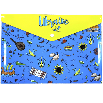 Папка-конверт А4 на кнопці з друком Traditional, 180 мкм, непрозора, фактура "глянець" Папка-конверт А4 на кнопці з друком Traditional, 180 мкм, непрозора, фактура "глянець"