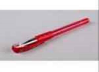 Ручка кулькова Tianjiao, з резинкою, червона, TY-501P