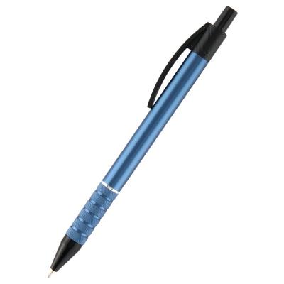Ручка масляна автоматична Prestige корпус синій металевий, 0.7 мм, синя, AB1086-14-02