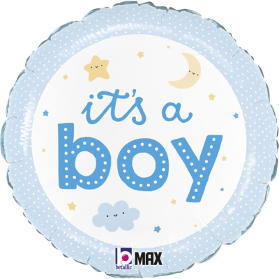 3202-3128 Кулька Г 18" ПАК "It's a boy" бохо