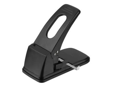 Діркопробивач д 100 арк., Economix, метал. корпус, з лінійкою, чорний (1/12)