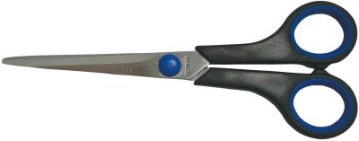 Ножницы Economix 40402, 17 см, пластиковые ручки с резиновыми вставками