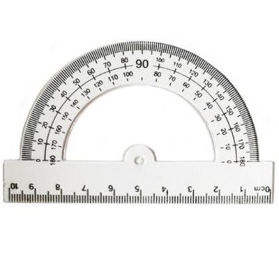 Транспортир 180 шовкографія ( пластик)