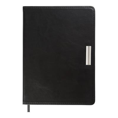 Щоденник датов. 2026 SALERNO, A5, чорний, штуч. шкіра
