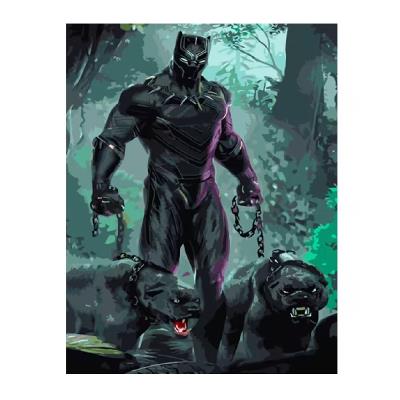 Набор для росписи по номерам Угрожающая черная пантера Strateg размером 40х50 см (GS1027) Набор для росписи по номерам Угрожающая черная пантера Strateg размером 40х50 см (GS1027)