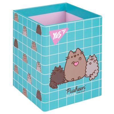 Стакан для письмового приладдя Yes "Pusheen", картон