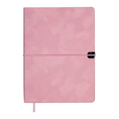 Щоденник недат. VELOUR, A5, рожевий, штуч.шкіра, 336 стор