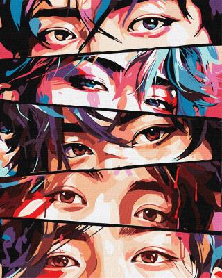 Набір для розпису по номерах. "Загадкові очі" 40х50см Набір для розпису по номерах. "Загадкові очі" 40х50см