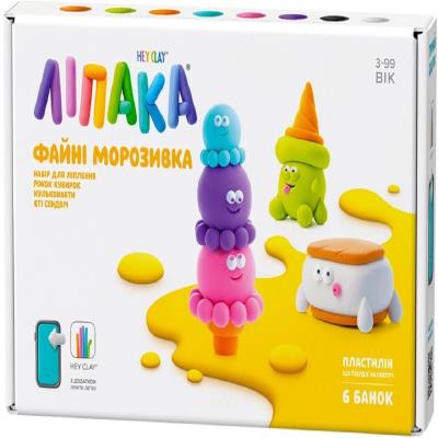 Набір пластиліну, що твердіє, ЛІПАКА – ФАЙНІ МОРОЗИВКА: КУЛЬКОНАВТИ, ЄТІ СЕНДВІЧ, РІЖОК КУВИРОК Набір пластиліну, що твердіє, ЛІПАКА – ФАЙНІ МОРОЗИВКА: КУЛЬКОНАВТИ, ЄТІ СЕНДВІЧ, РІЖОК КУВИРОК