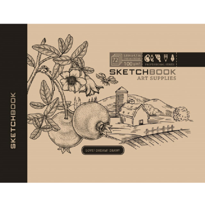 Скетчбук 7БЦ, 148х105 мм, 36 аркушів, папір офсет 100 г/м2, чисті арк. КРАФТ Скетчбук 7БЦ, 148х105 мм, 36 аркушів, папір офсет 100 г/м2, чисті арк. КРАФТ