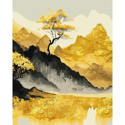 Картина за номерами SANTI "Золоті гори", 40*50см, поталь