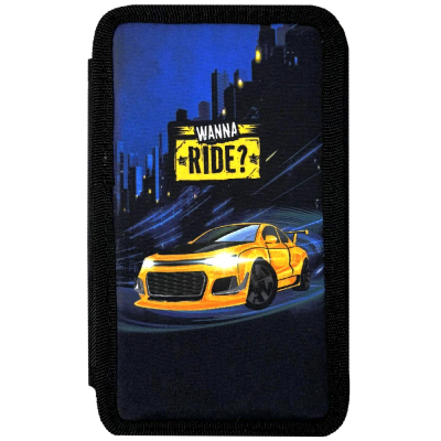 пенал 2-яр. пустий, поліестер, "Wanna Ride", 24309C пенал 2-яр. пустий, поліестер, "Wanna Ride", 24309C