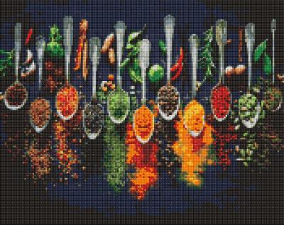 Набір з алмазною мозаїкою "Прянощі світу" 40х50см