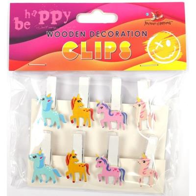 Дерев'яні декоративні затискачі, 8шт, 200160