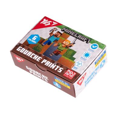 Фарби гуашеві Yes Minecraft 6 кол. 20 мл