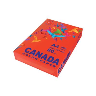 Папір кольор.; А4; (500арк. у пач.); 80г/м2; інт. черв.; арт. CN2004; CANADA Папір кольор.; А4; (500арк. у пач.); 80г/м2; інт. черв.; арт. CN2004; CANADA